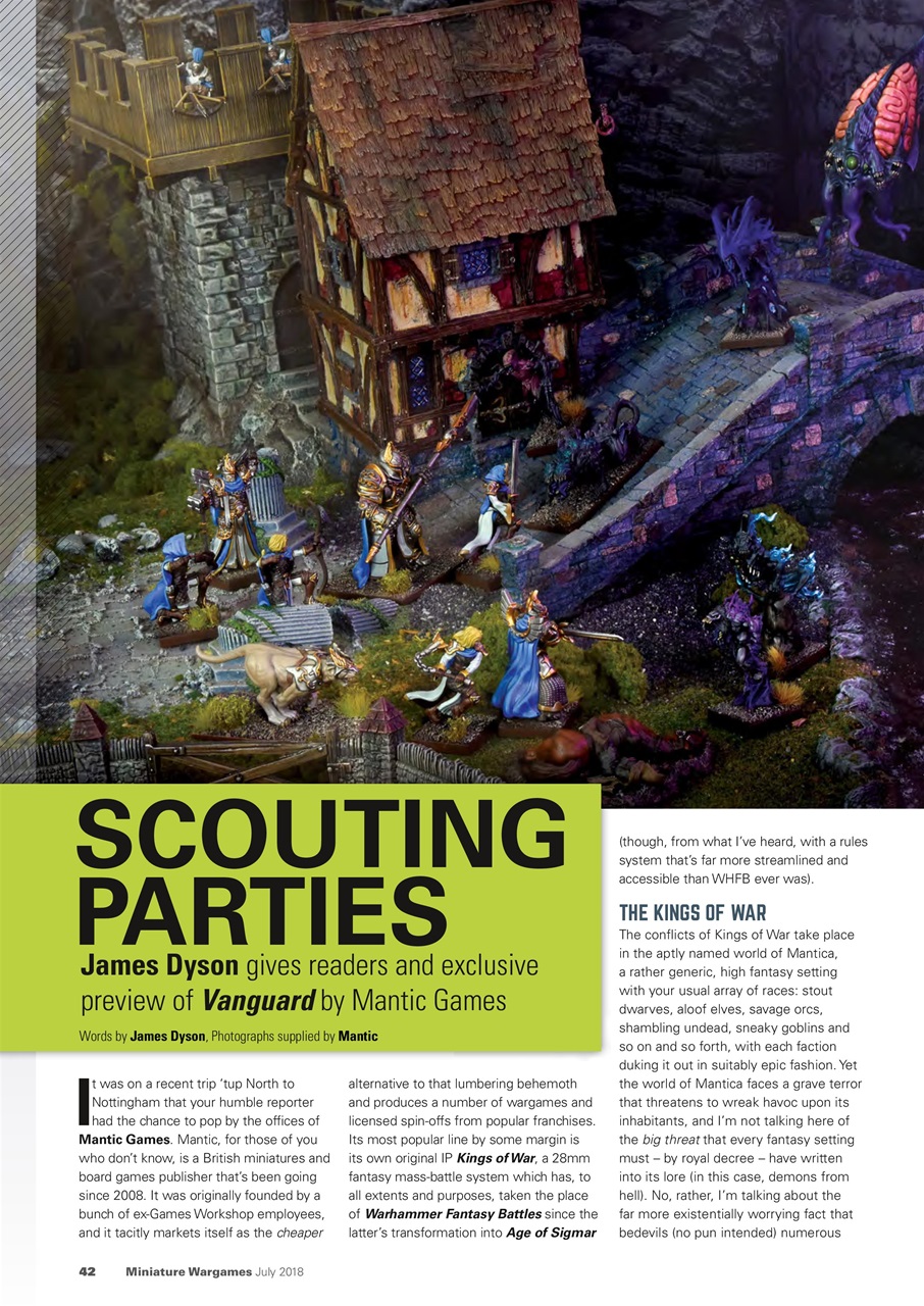 Miniature Wargames Preview Pages