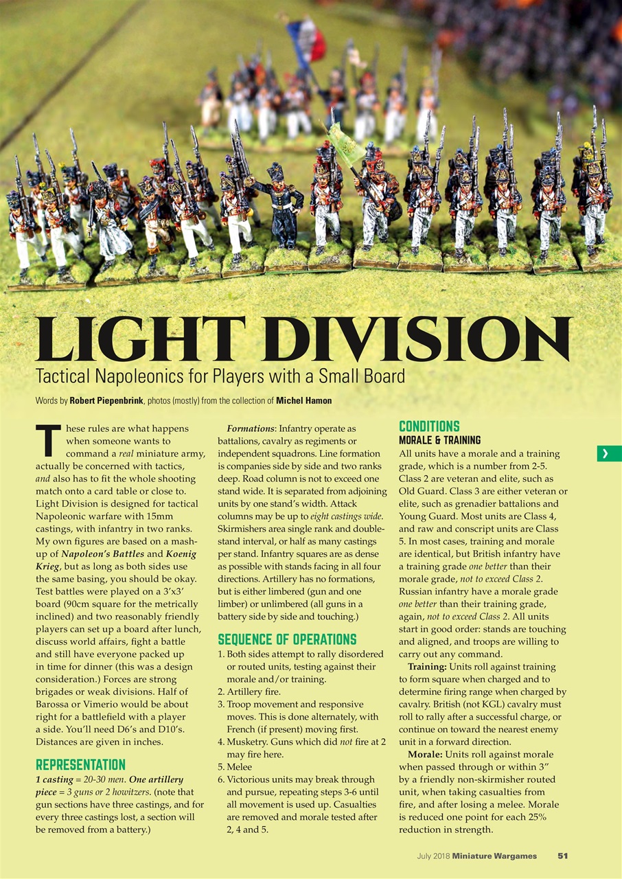 Miniature Wargames Preview Pages