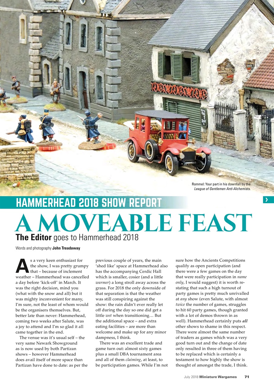 Miniature Wargames Preview Pages