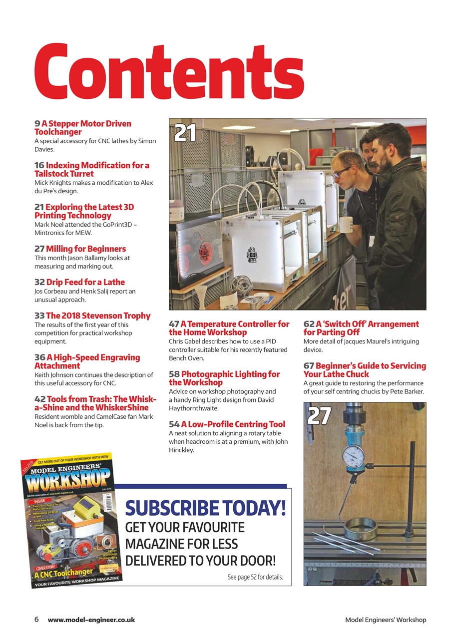 Model Engineer & Workshop Magazine Preview Pages