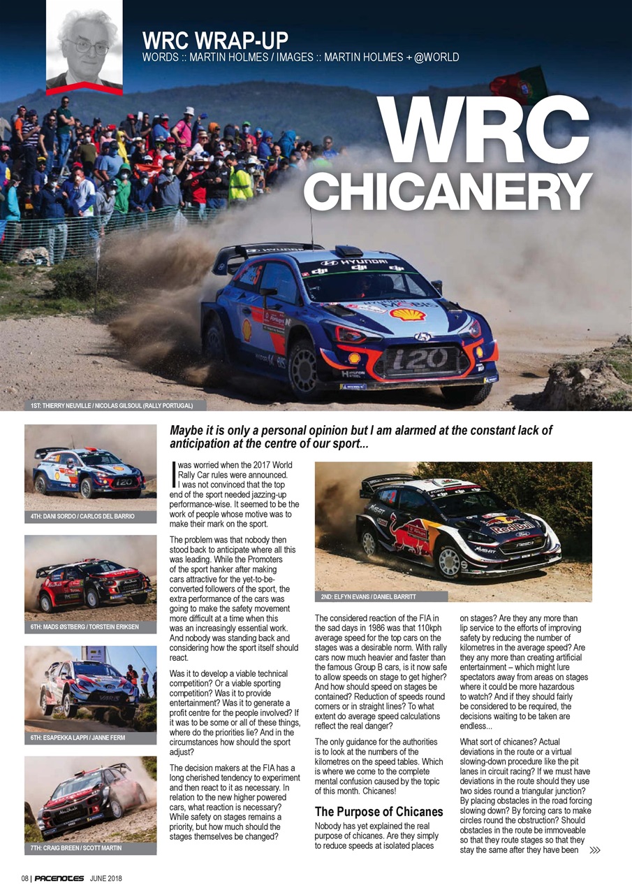 Pacenotes Rally magazine Preview Pages