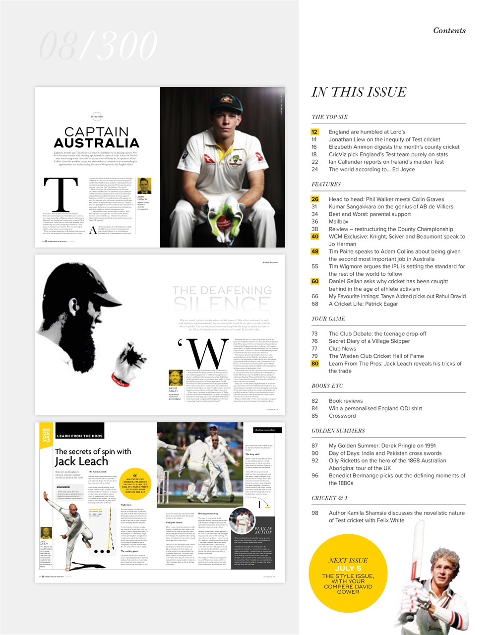 Wisden Cricket Monthly Preview Pages
