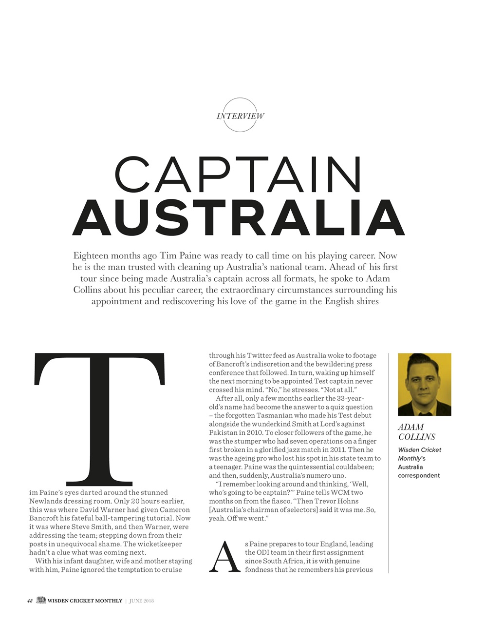 Wisden Cricket Monthly Preview Pages