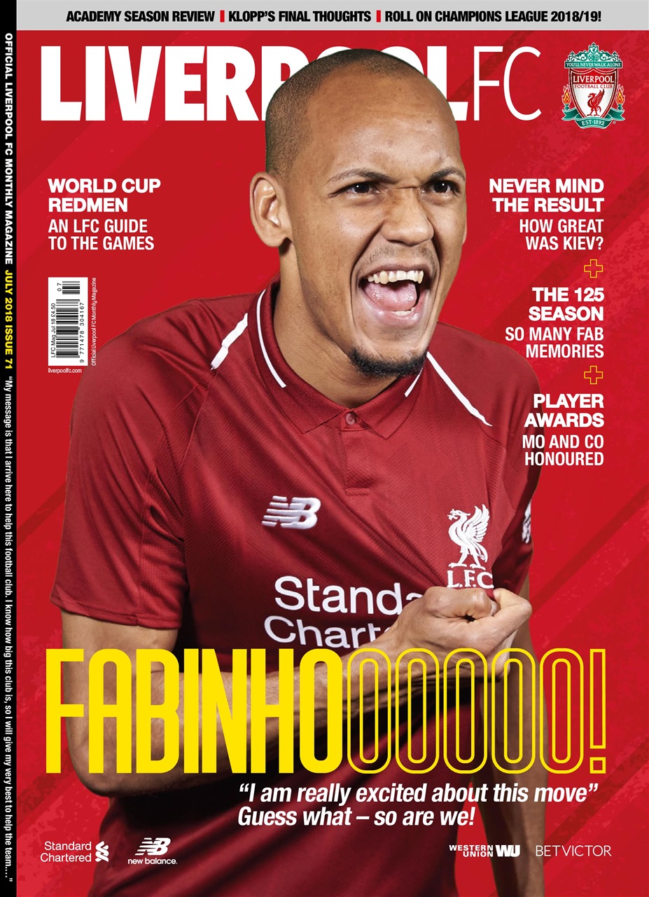 Liverpool FC Magazine Preview Pages