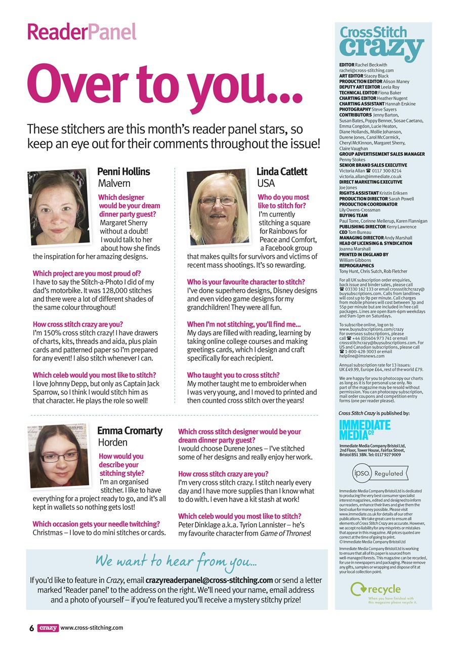 Cross Stitch Crazy Preview Pages