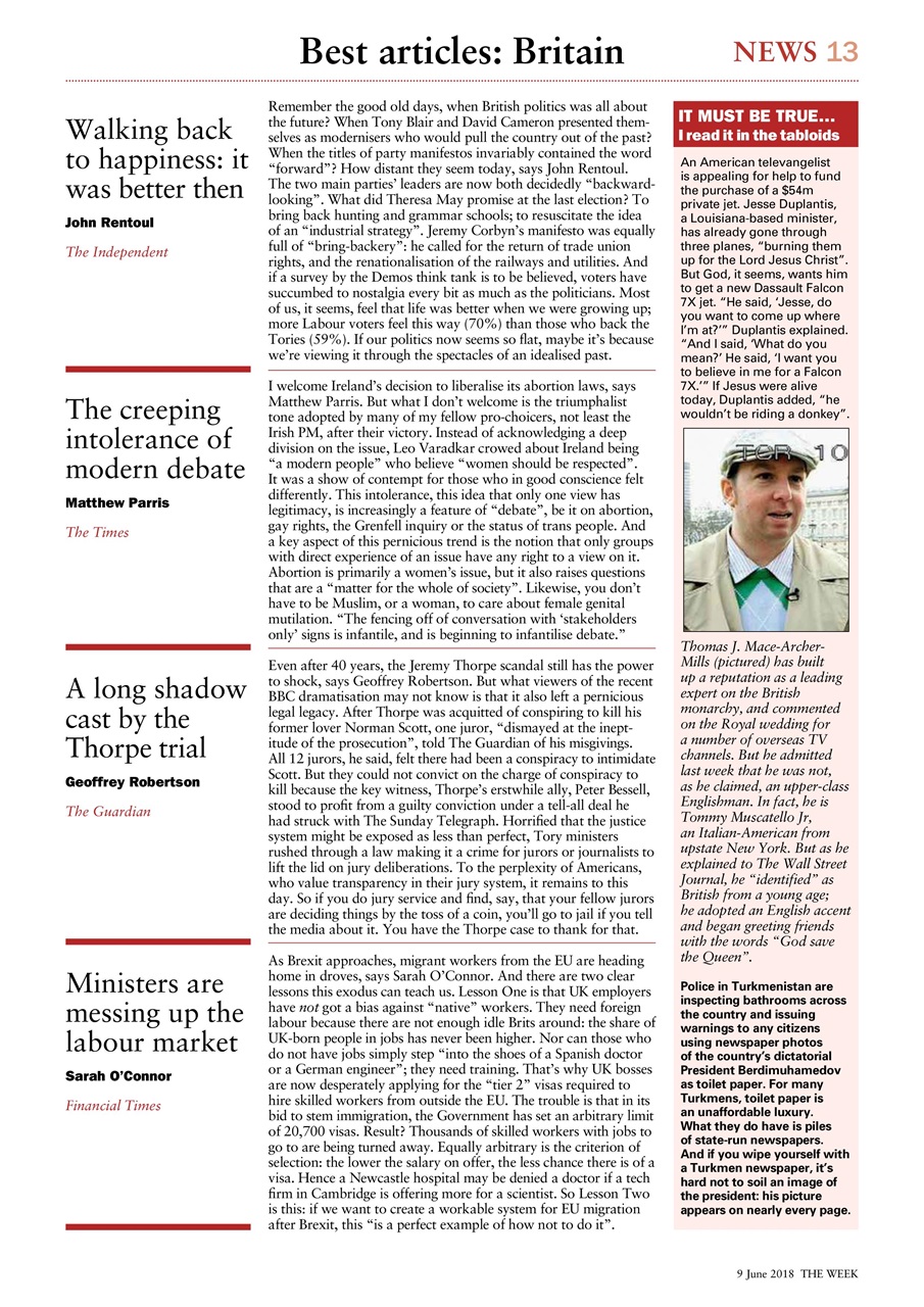 The Week Preview Pages