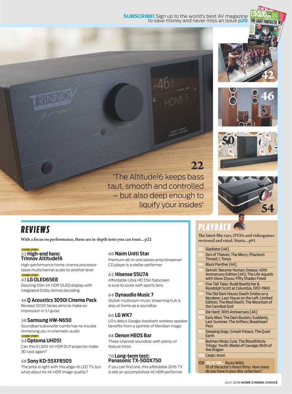 Home Cinema Choice Preview Pages