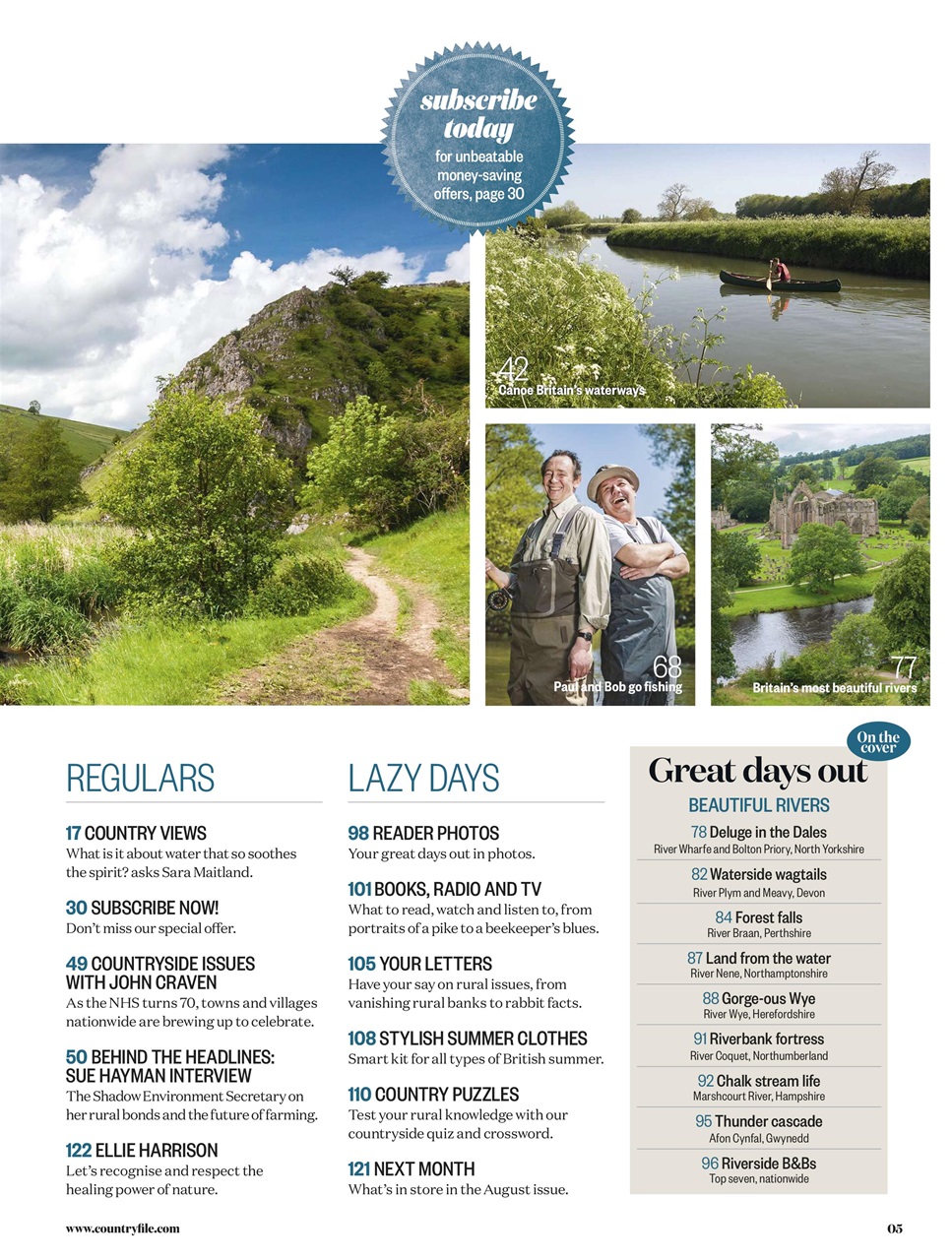 BBC Countryfile Magazine Preview Pages
