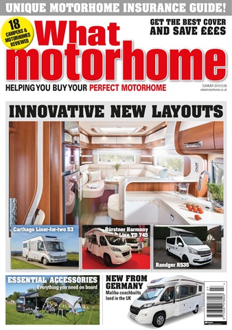 What Motorhome magazine issue Innovative New Layouts issue - Summer 2018
