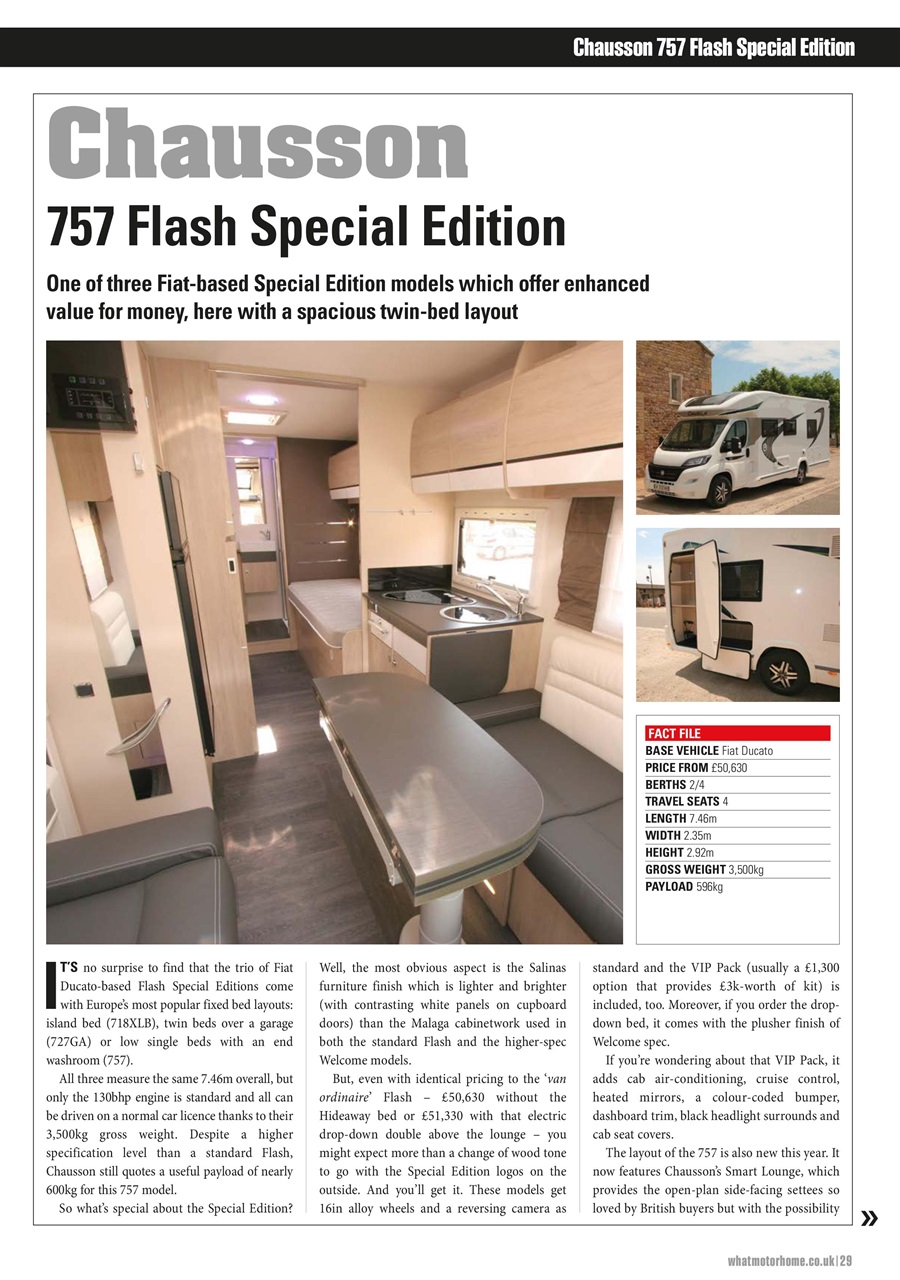 What Motorhome magazine Preview Pages
