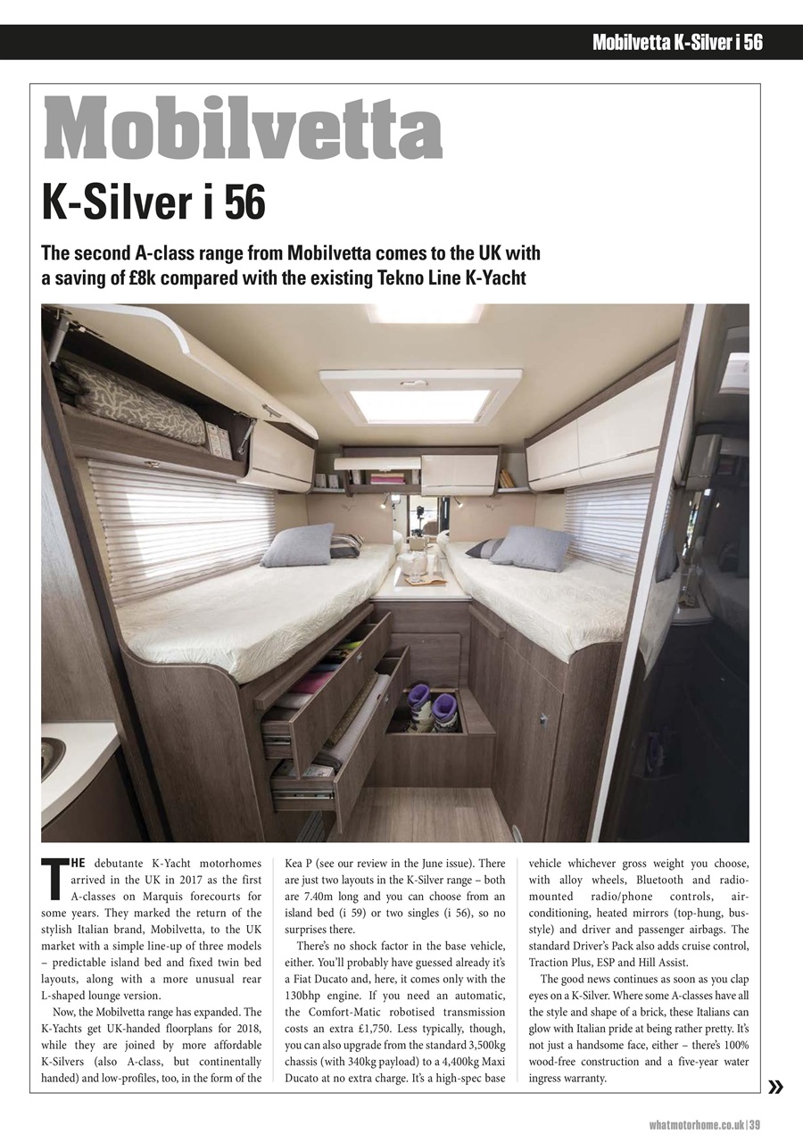 What Motorhome magazine Preview Pages