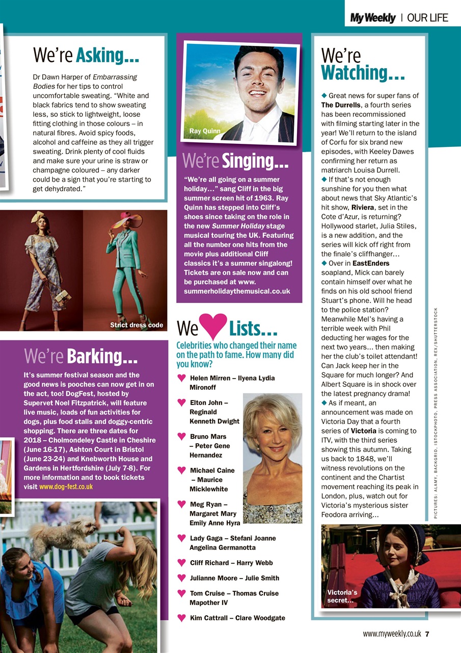 My Weekly Preview Pages