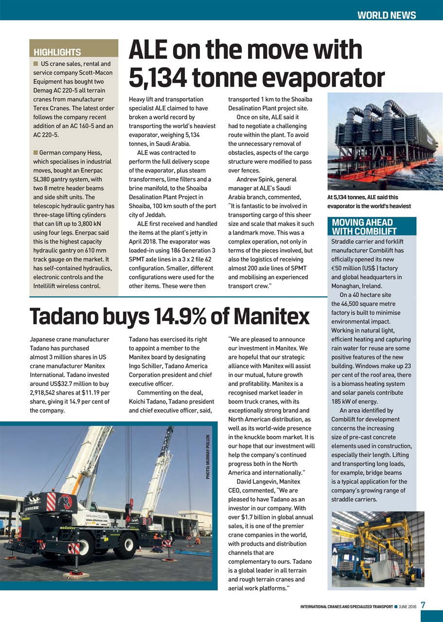 Int. Cranes and Specialized Transp Preview Pages