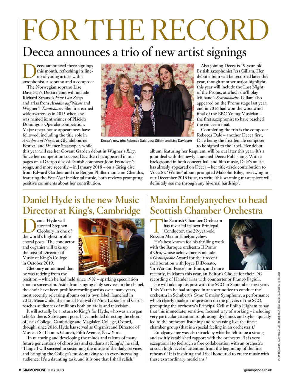 Gramophone Preview Pages