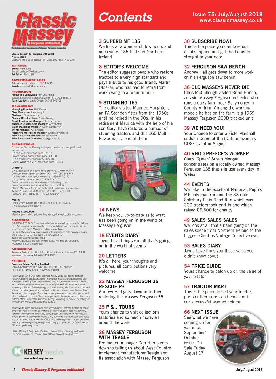 Classic Massey Preview Pages