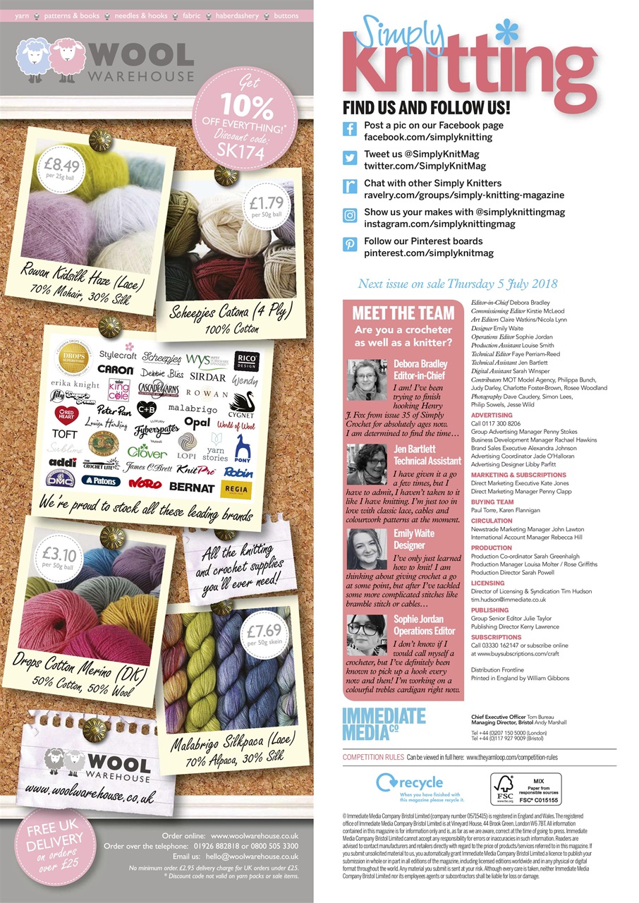 Simply Knitting Preview Pages