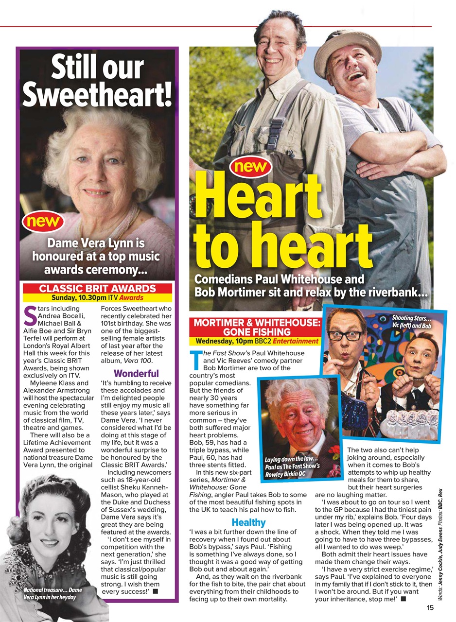 What's on TV Preview Pages