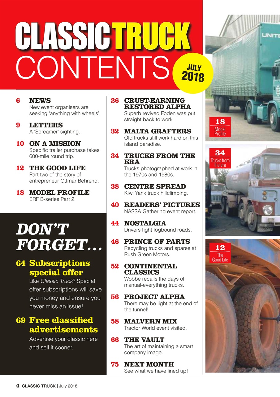 Classic Truck (OLD) Preview Pages
