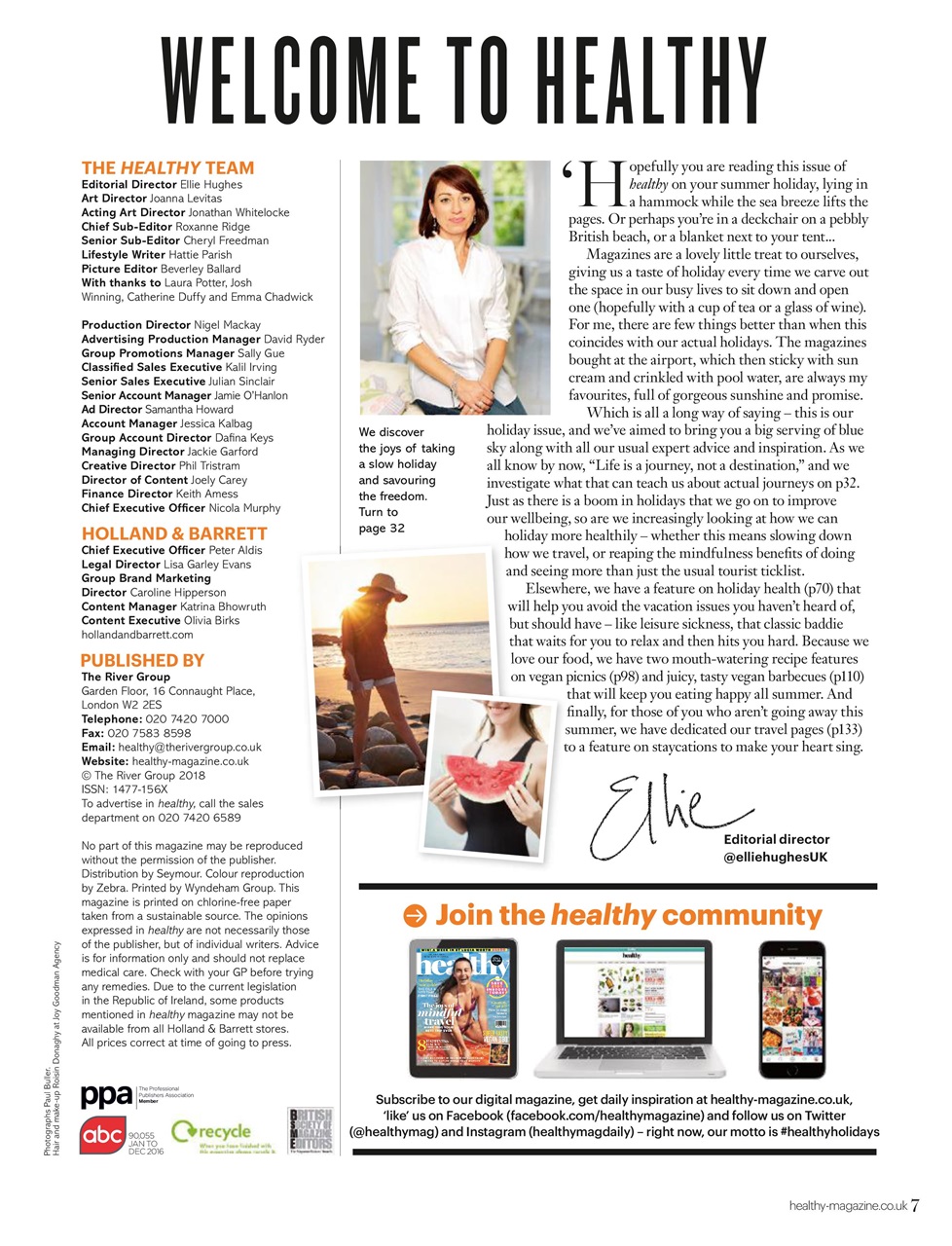 Healthy Magazine Preview Pages