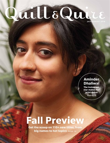 Quill & Quire issue July/August 2018