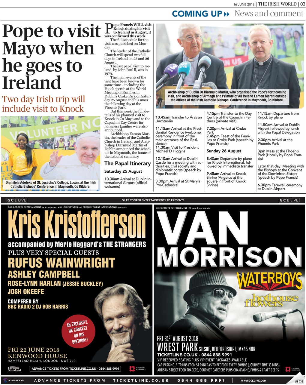 Irish World Preview Pages