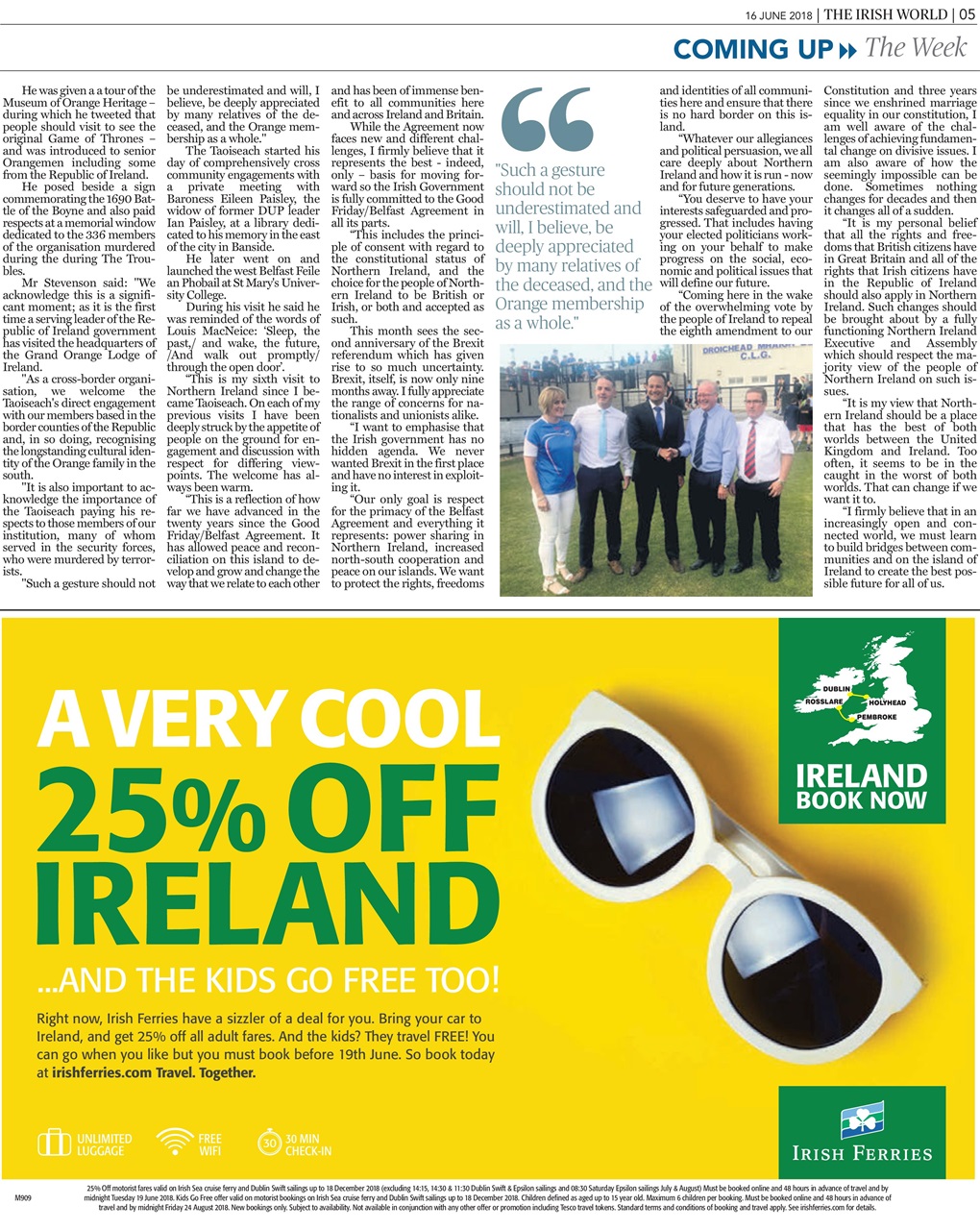 Irish World Preview Pages