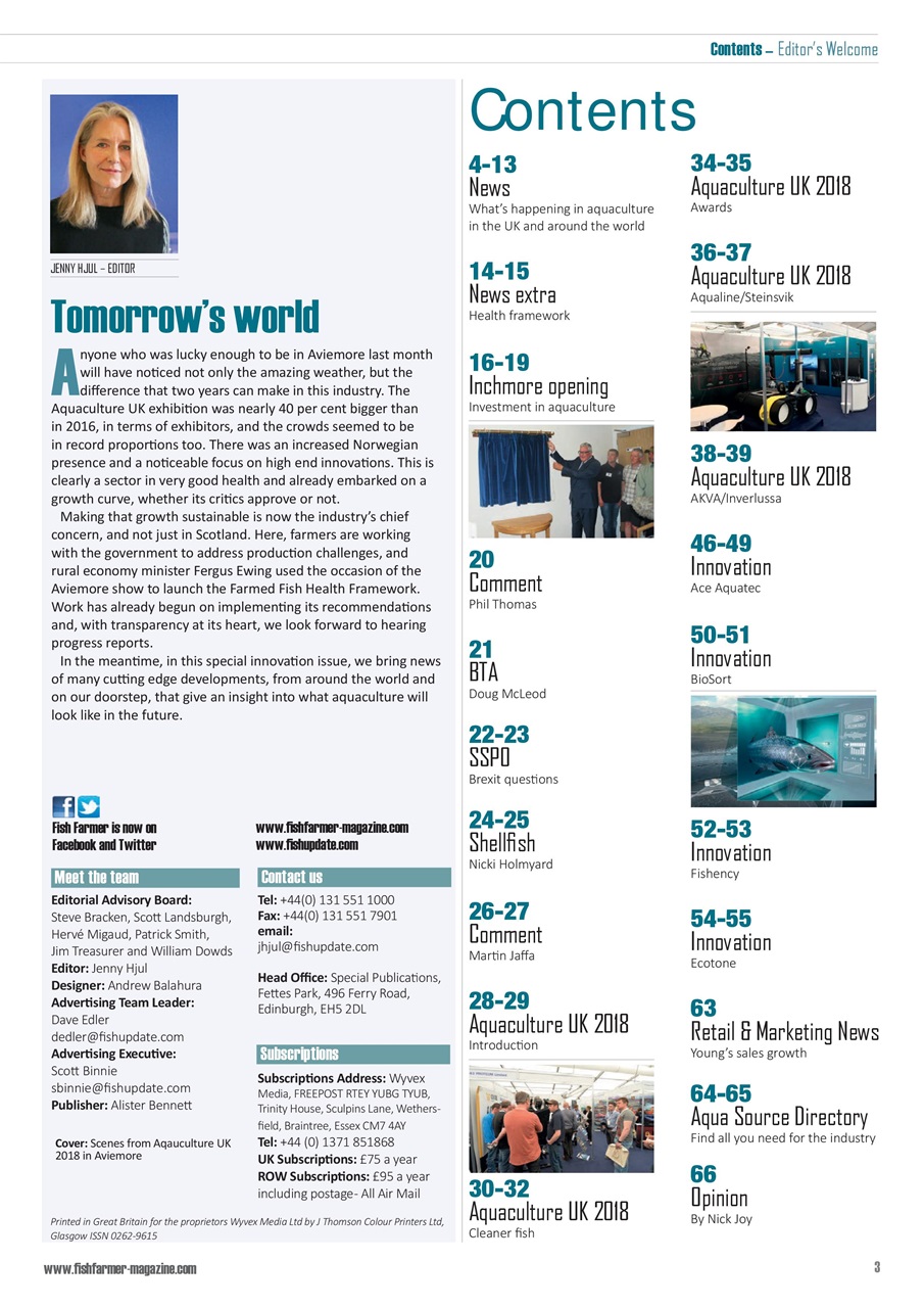 Fish Farmer Magazine Preview Pages