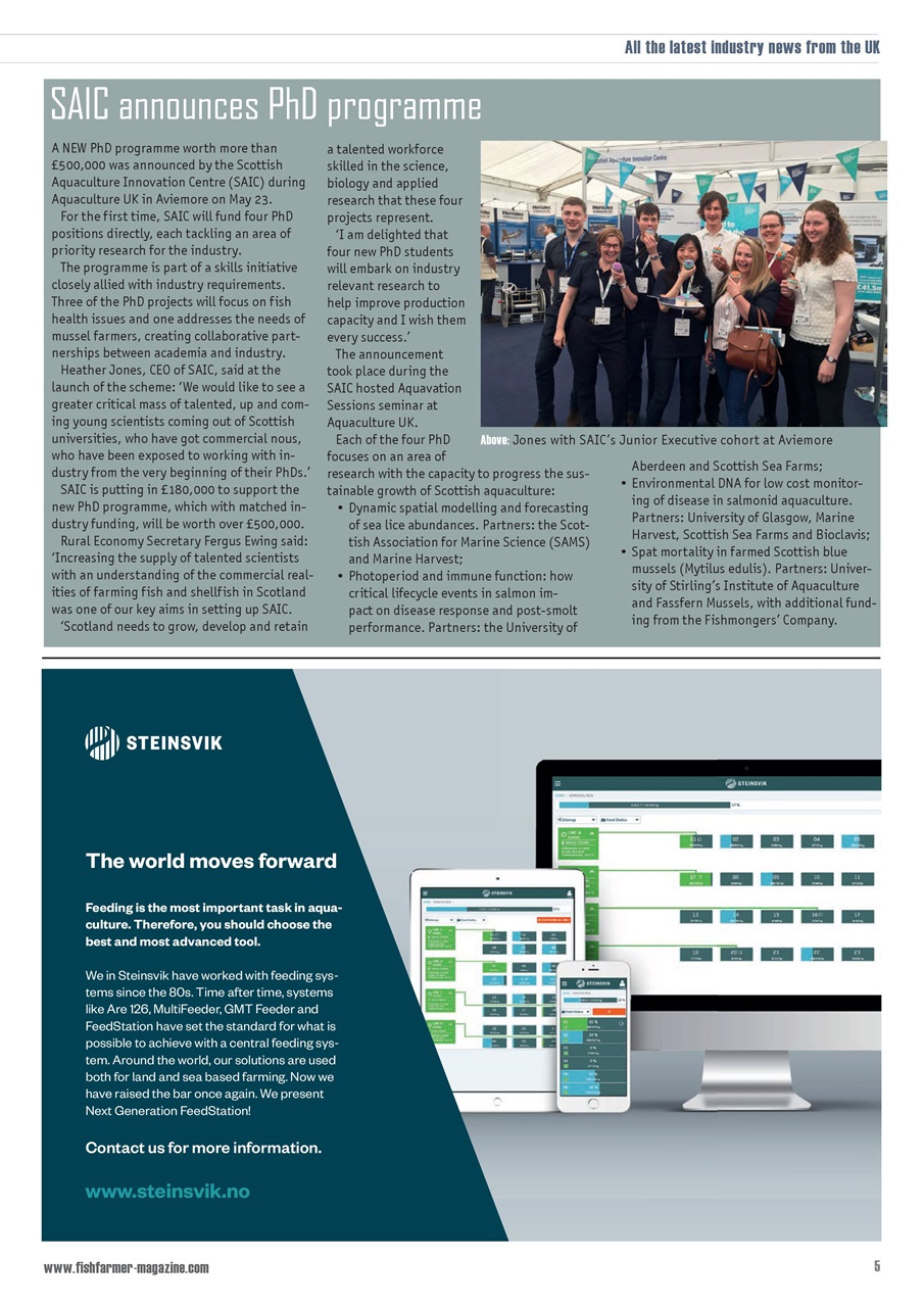 Fish Farmer Magazine Preview Pages