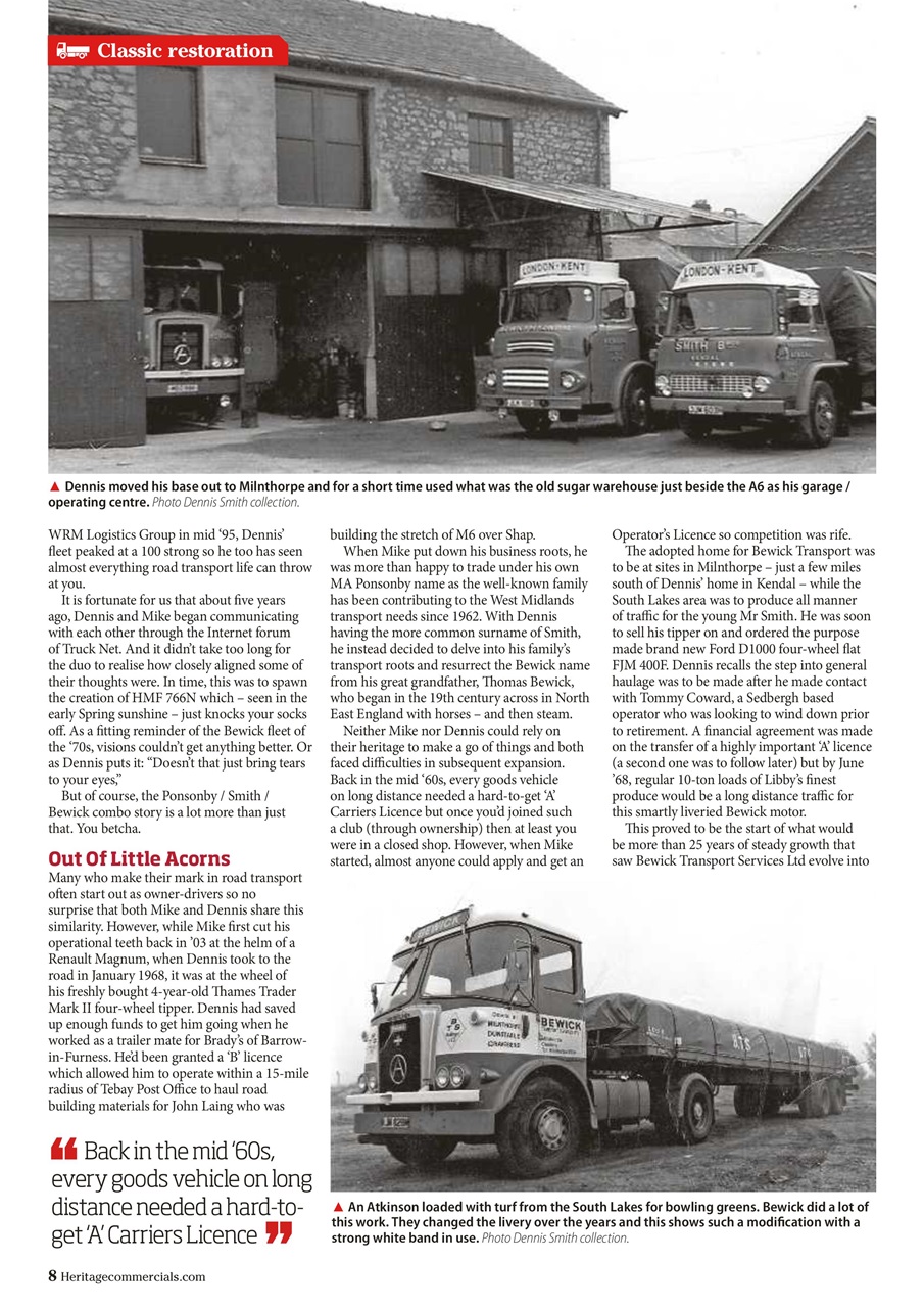 Heritage Commercials Magazine Preview Pages