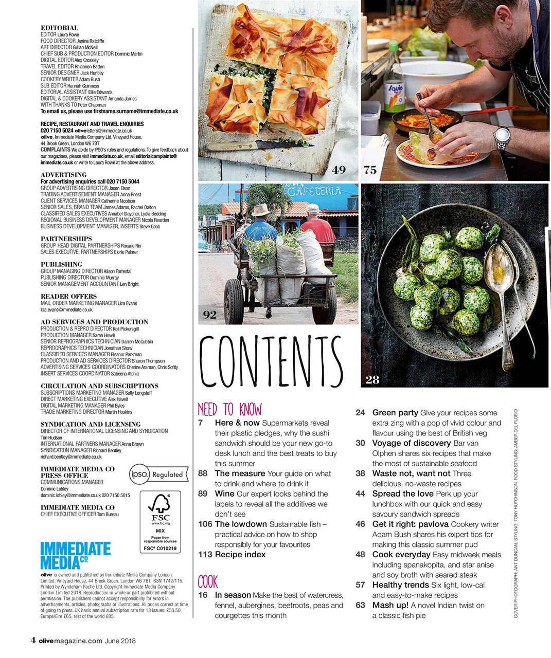 Olive Magazine Preview Pages