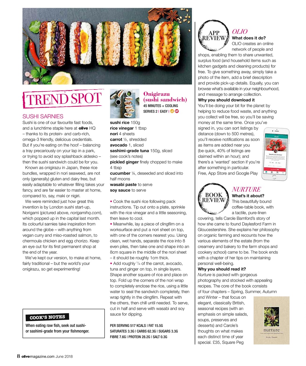 Olive Magazine Preview Pages