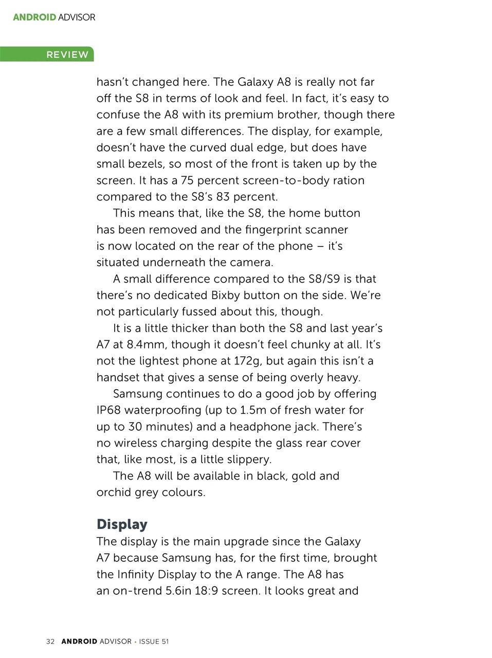 Android Advisor Preview Pages