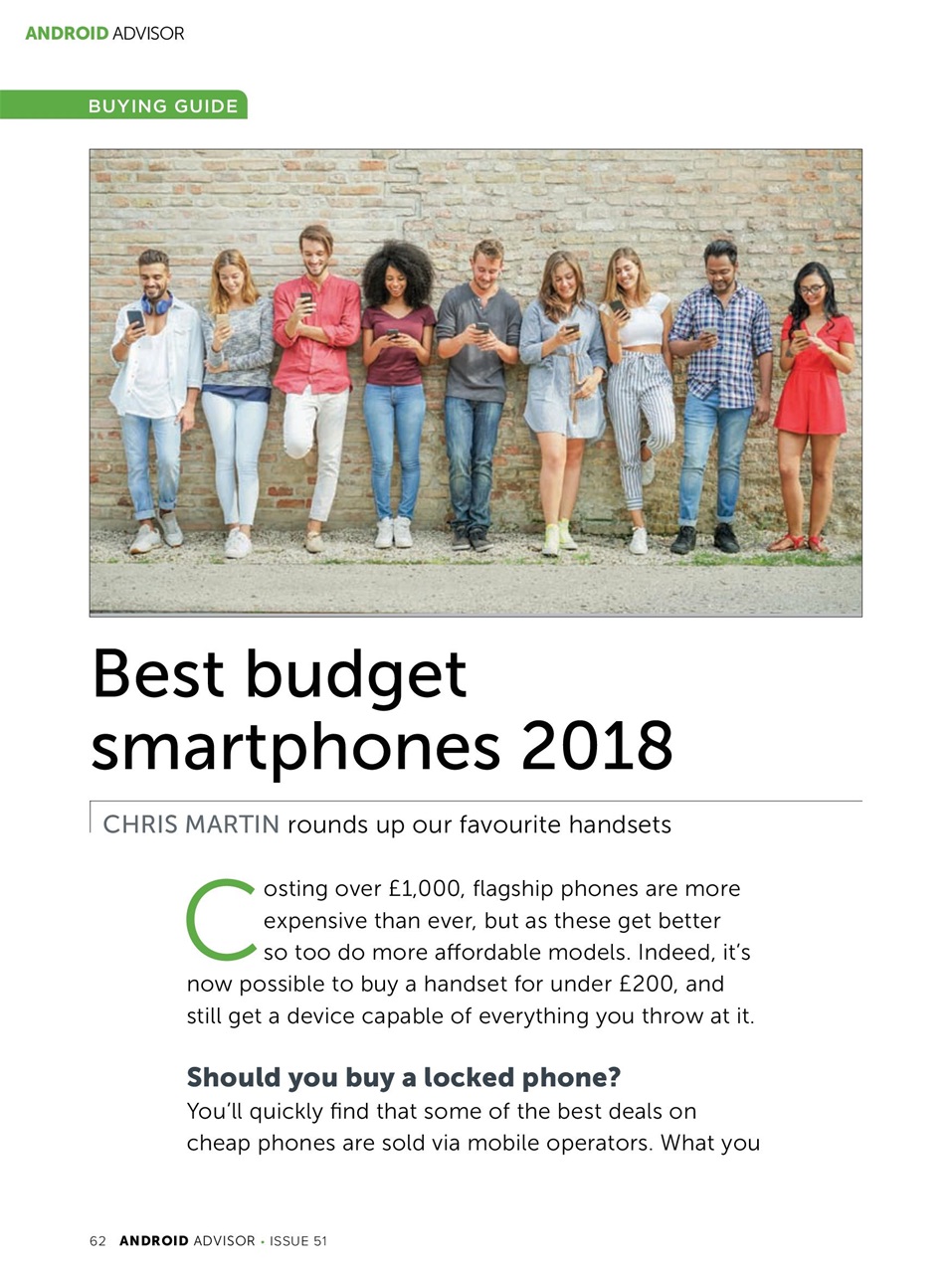 Android Advisor Preview Pages