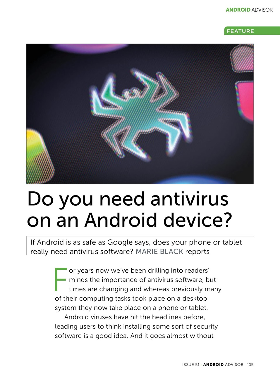 Android Advisor Preview Pages