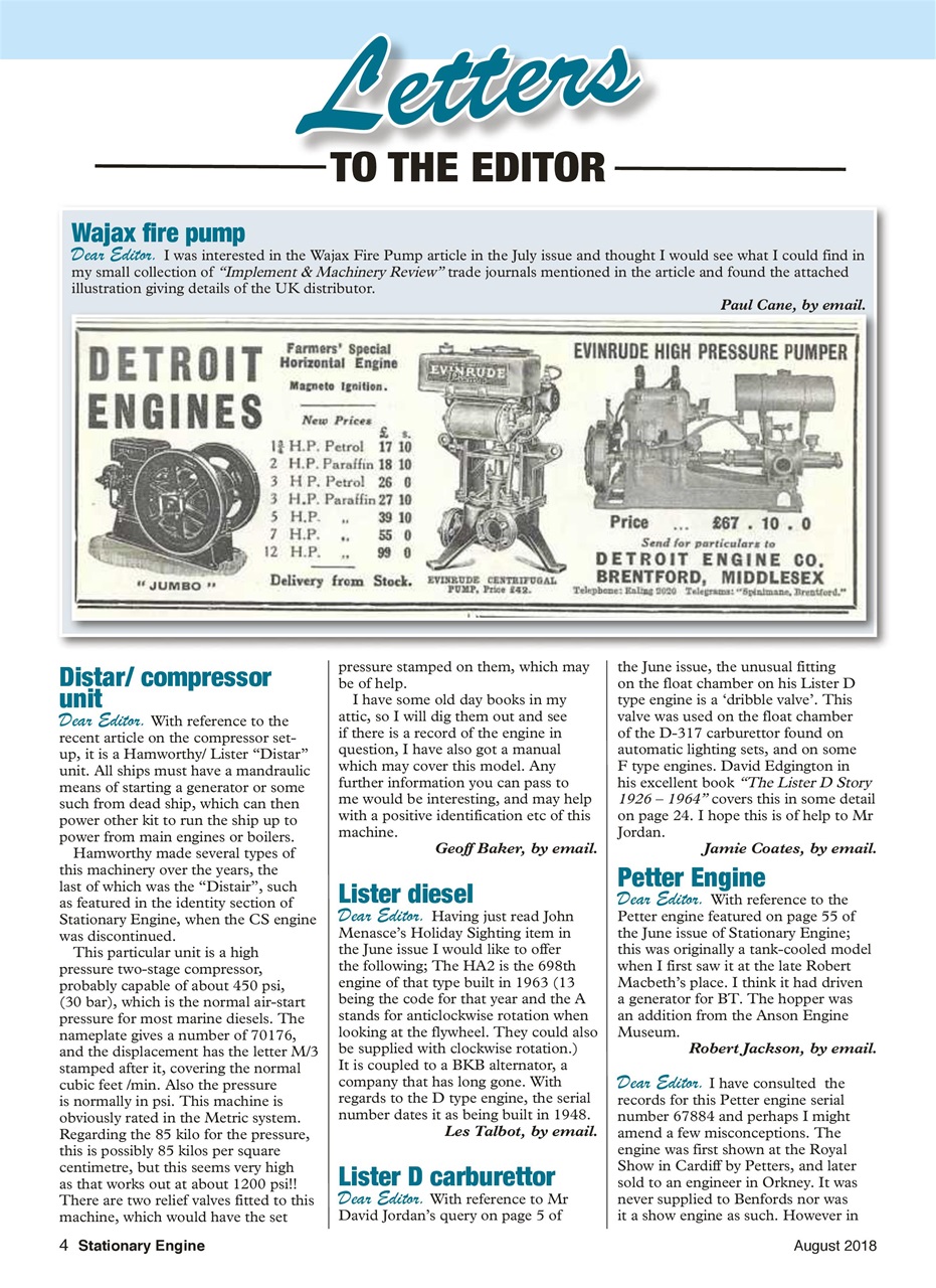 Stationary Engine Preview Pages