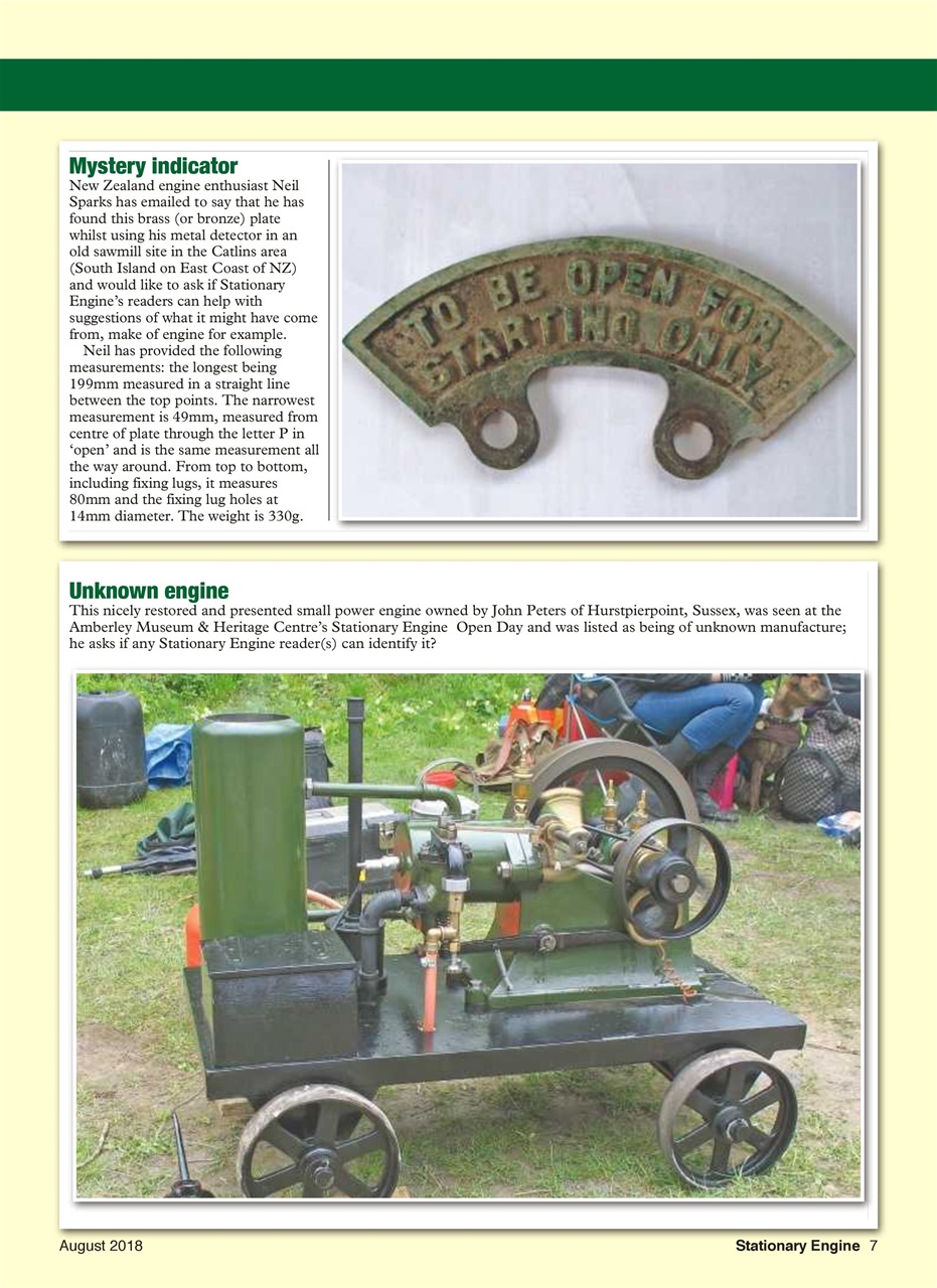 Stationary Engine Preview Pages