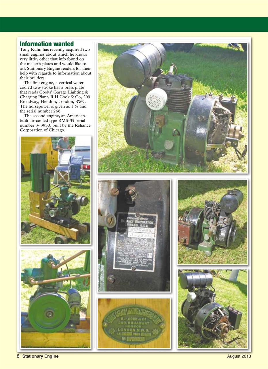 Stationary Engine Preview Pages