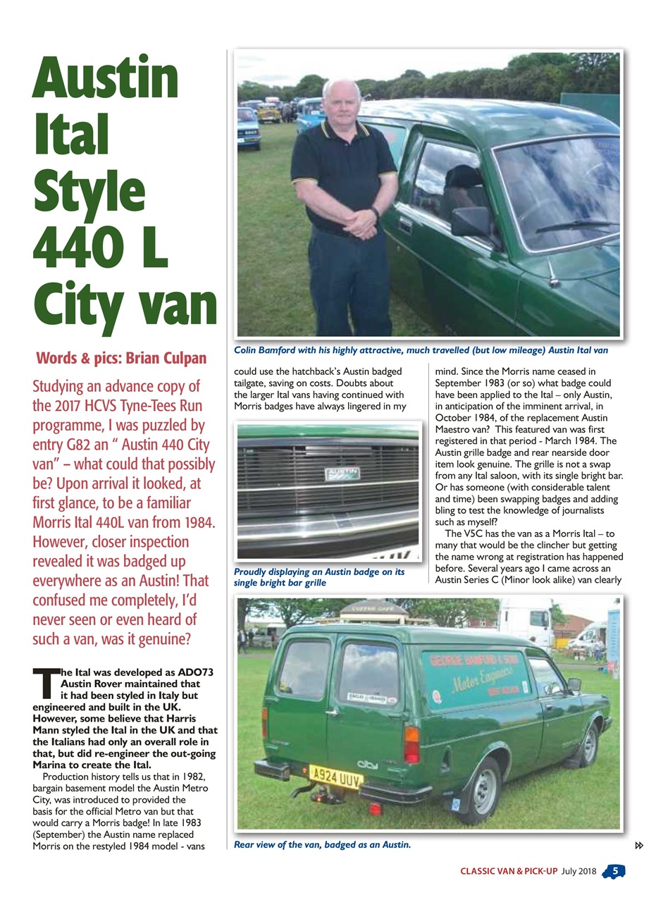 Classic Van & Pick-up Preview Pages