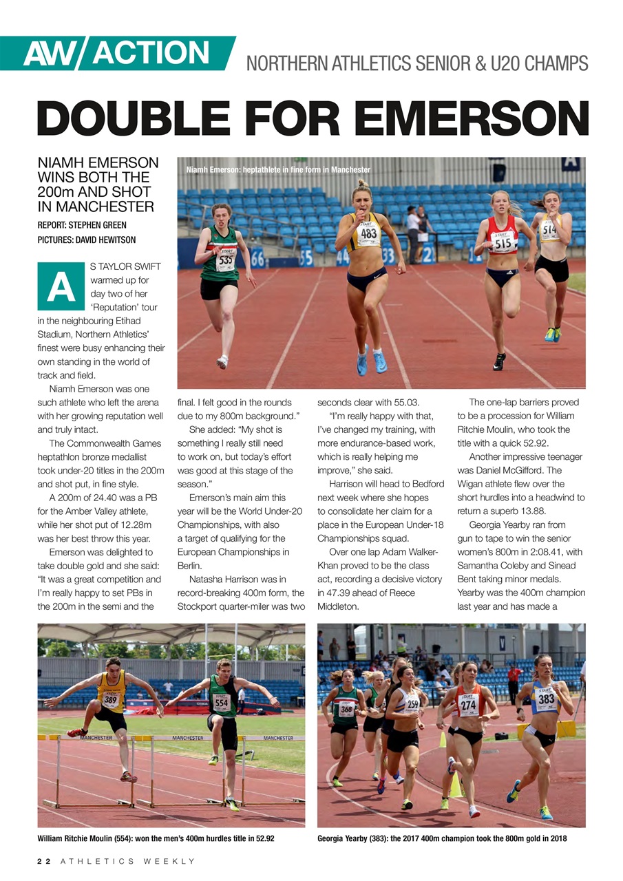 AW – Athletics Weekly Magazine Preview Pages