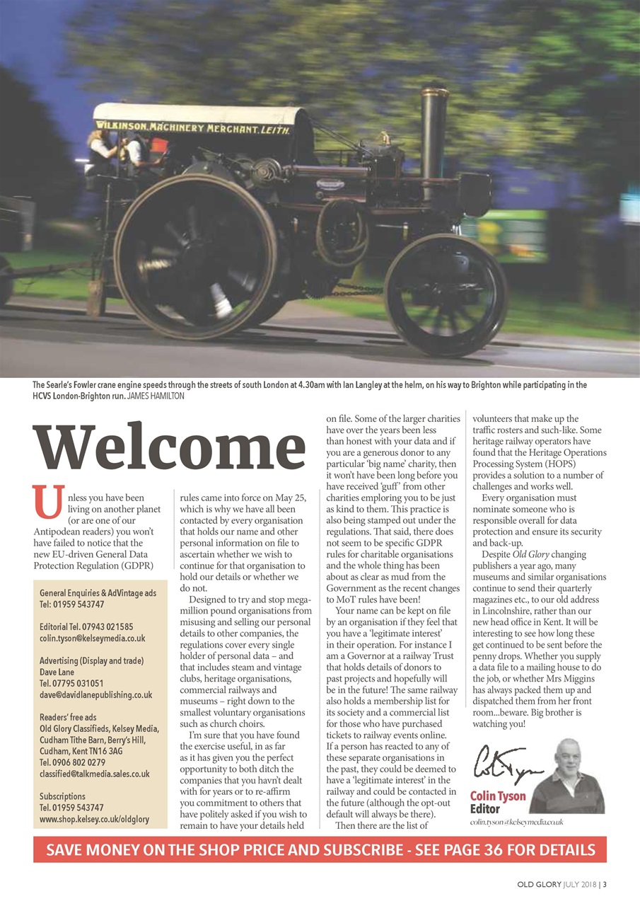 Old Glory Magazine Preview Pages