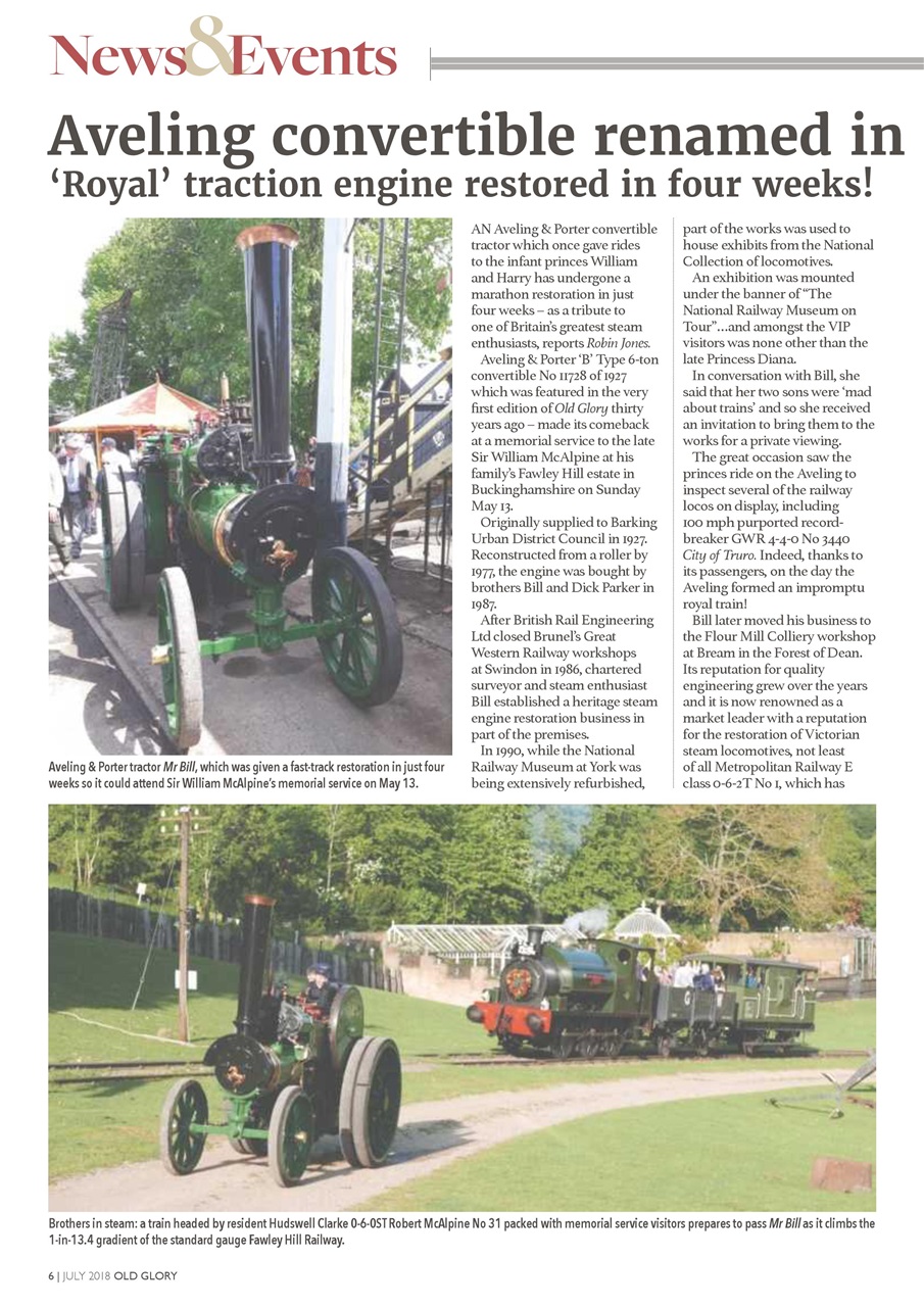 Old Glory Magazine Preview Pages