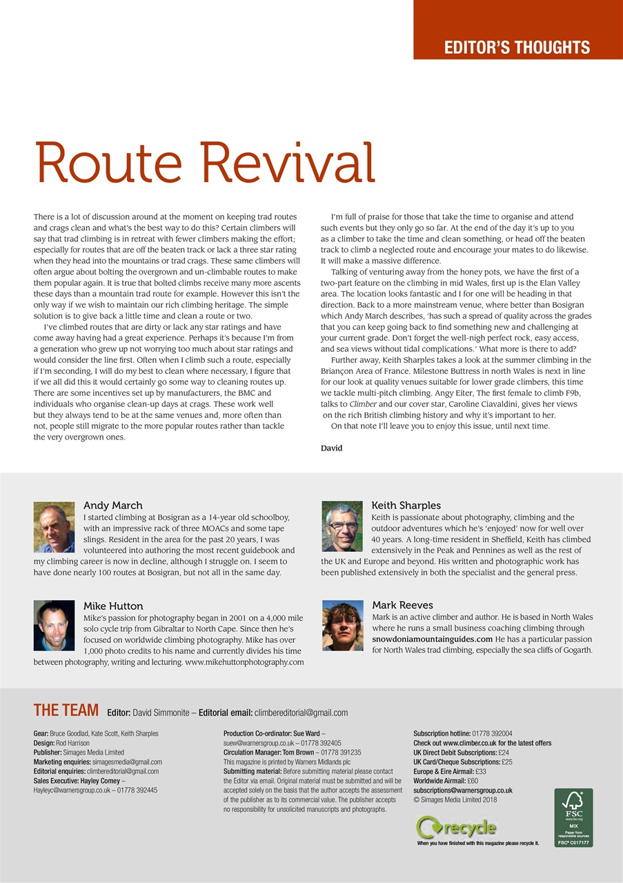 Climber Preview Pages