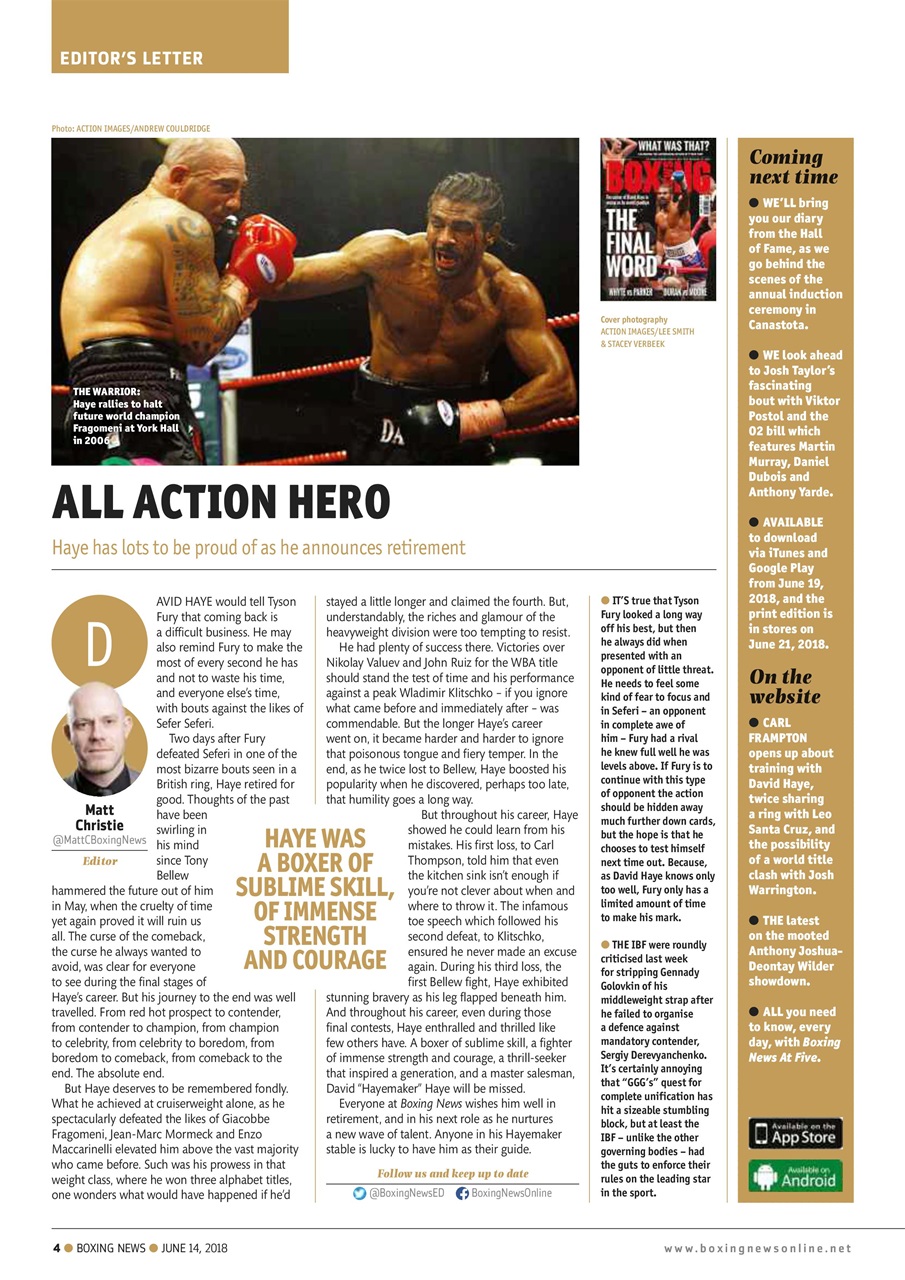 Boxing News Preview Pages