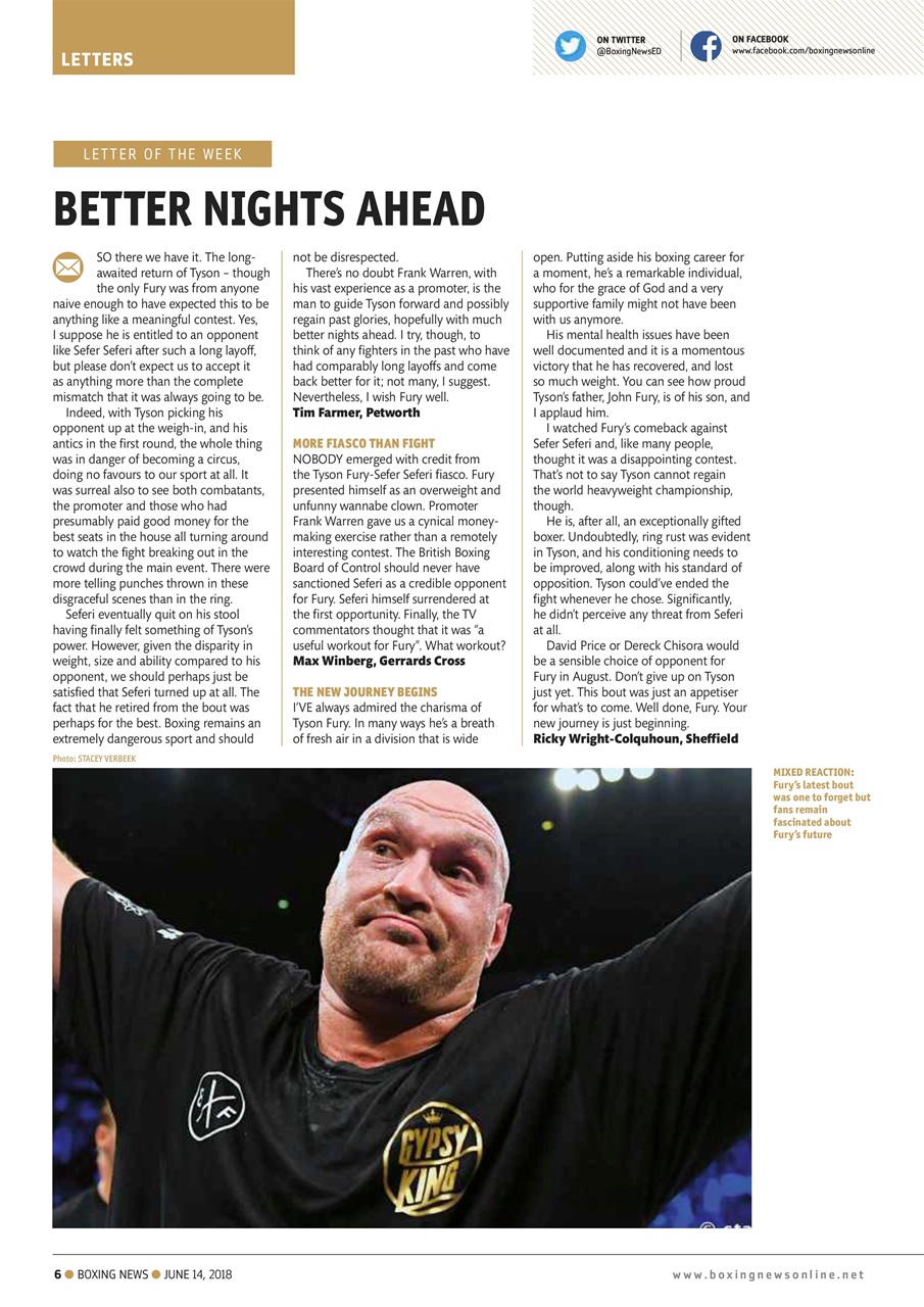 Boxing News Preview Pages