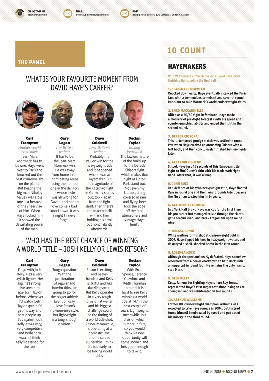 Boxing News Preview Pages