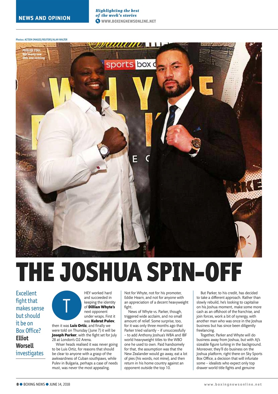 Boxing News Preview Pages