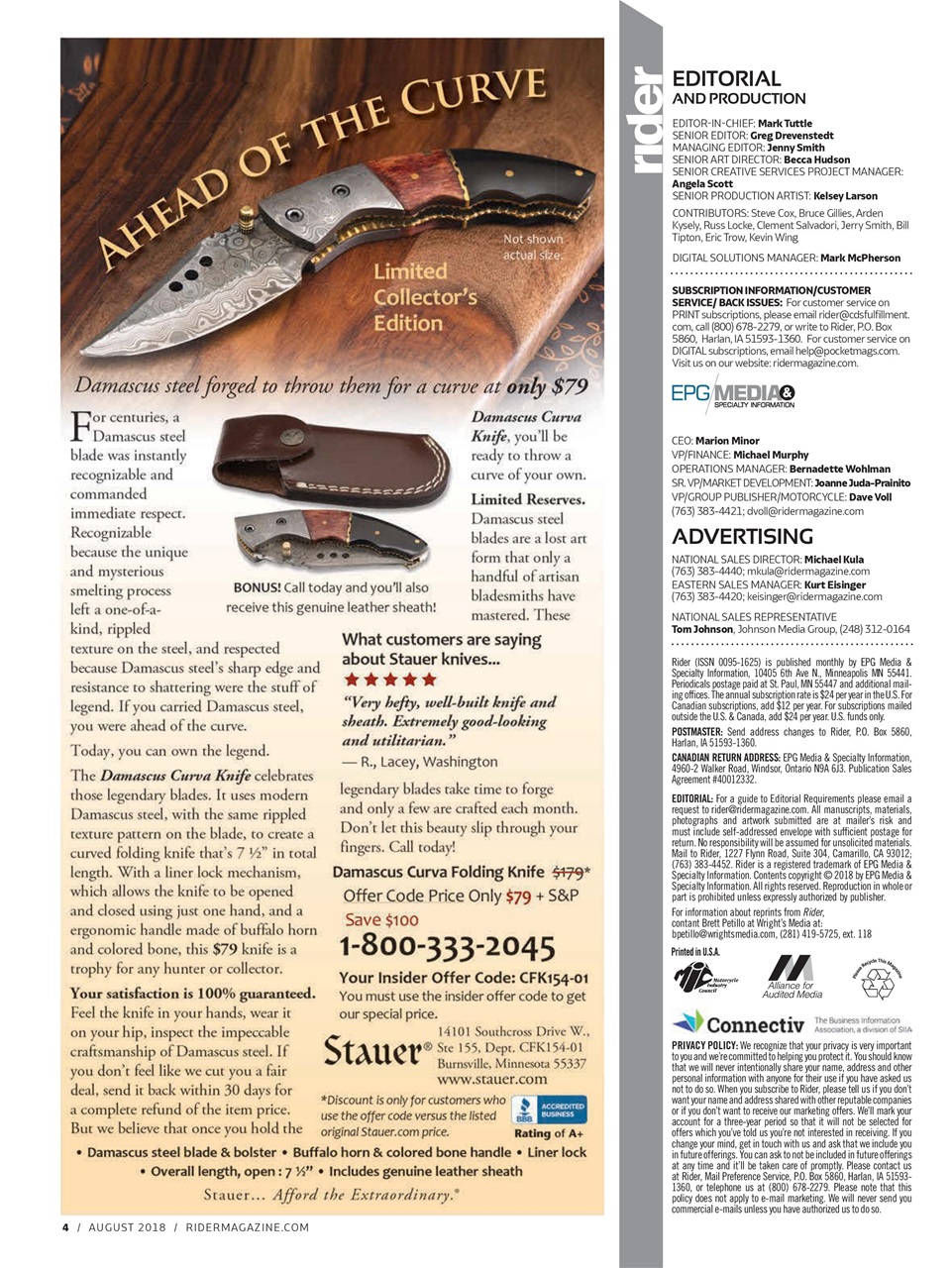 Rider Magazine Preview Pages