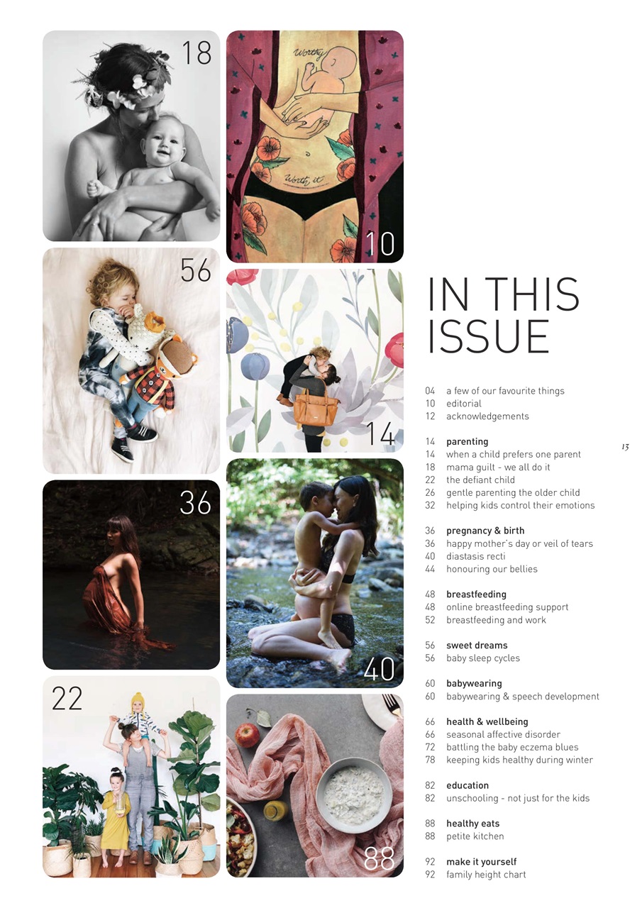 The Natural Parent Magazine Preview Pages