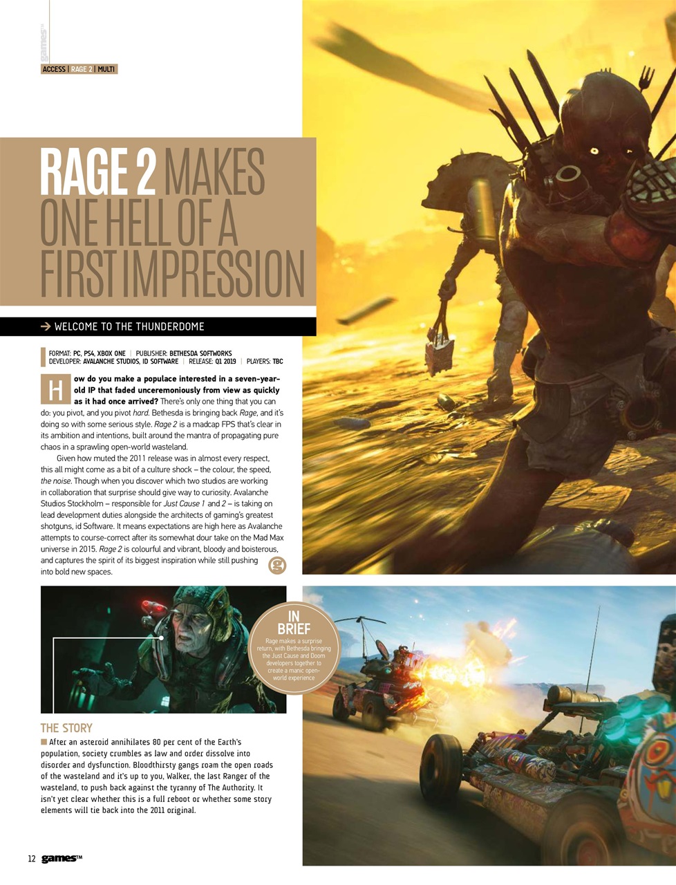 games (TM) Preview Pages