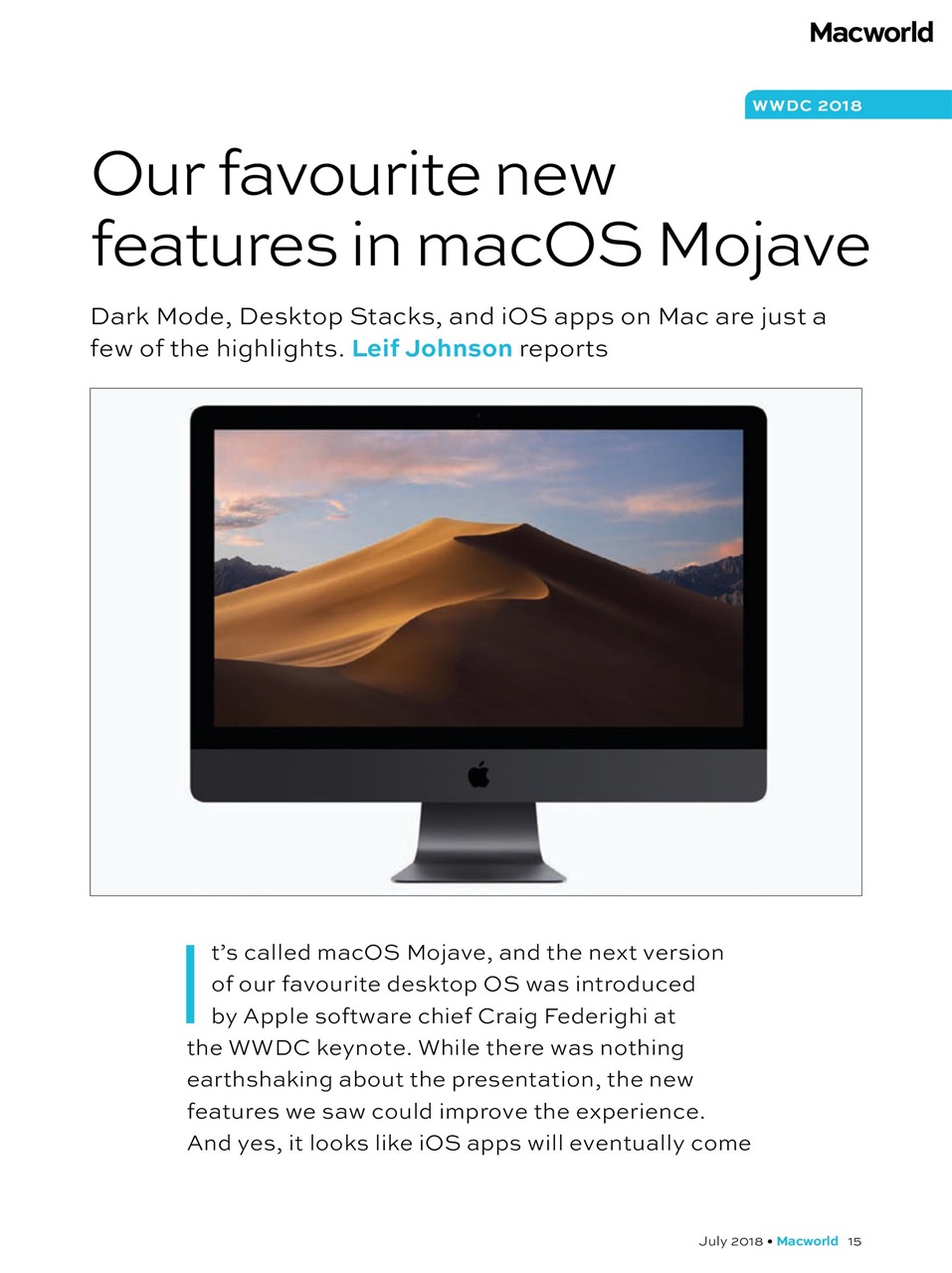 Macworld Preview Pages